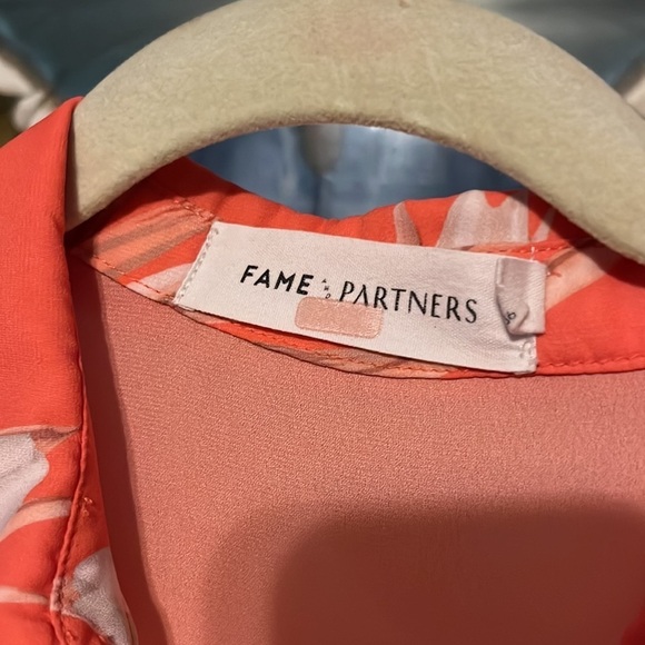 Fame and partners jumpsuit size 4. Tangerine - Picture 8 of 8